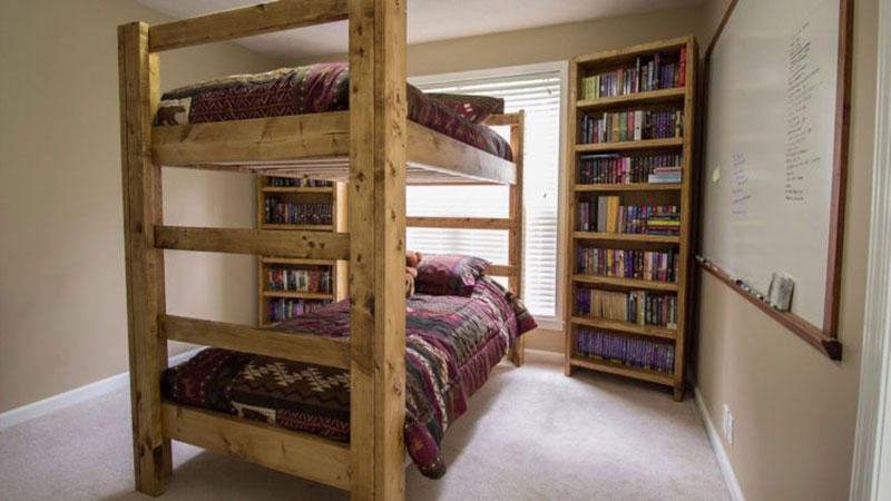 Free Diy Bunk Bed Plans To Build Your, Vintage Wood Bunk Beds