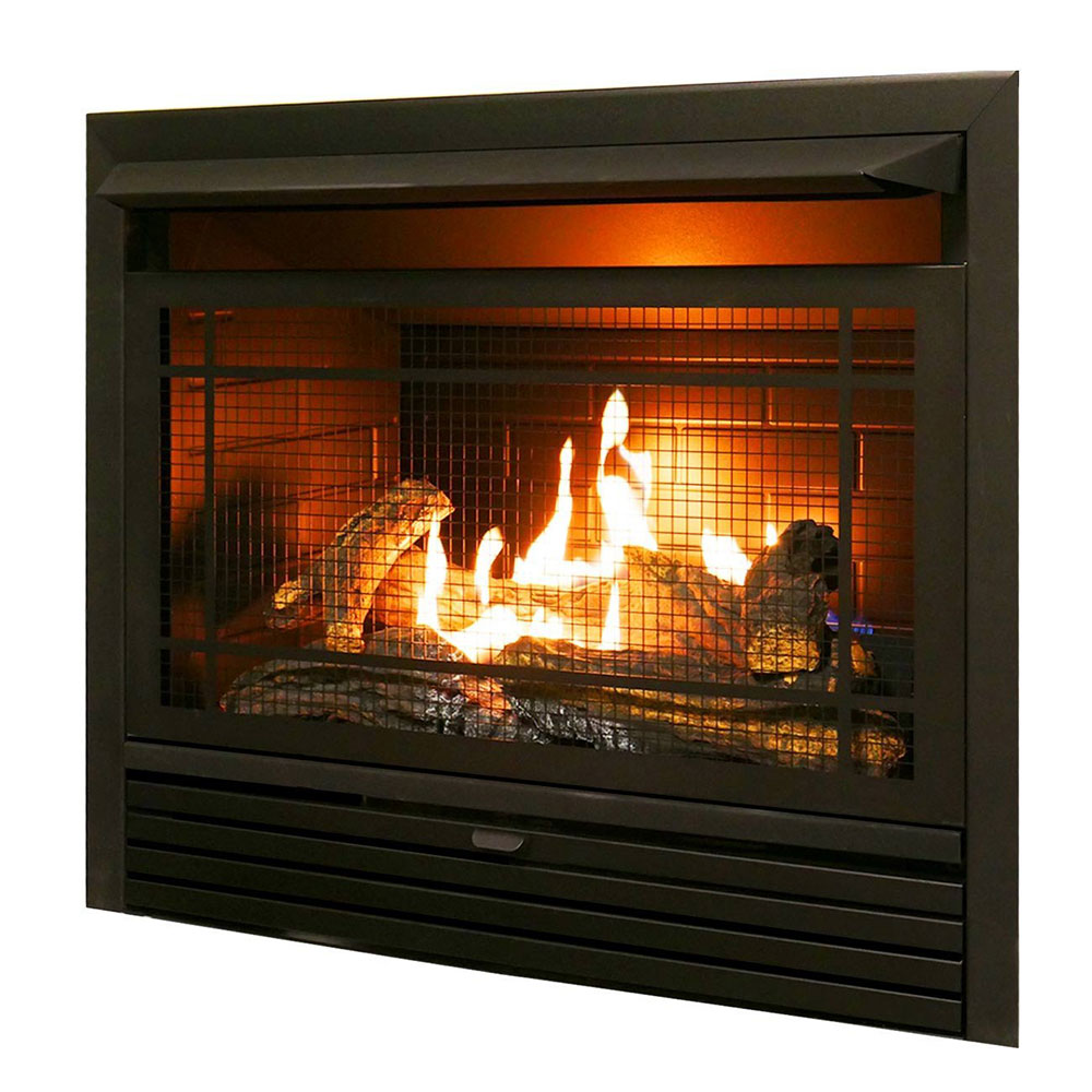 Duluth-Forge-Dual-Fuel-Fireplace-Insert Ventless gas fireplace options you should check out
