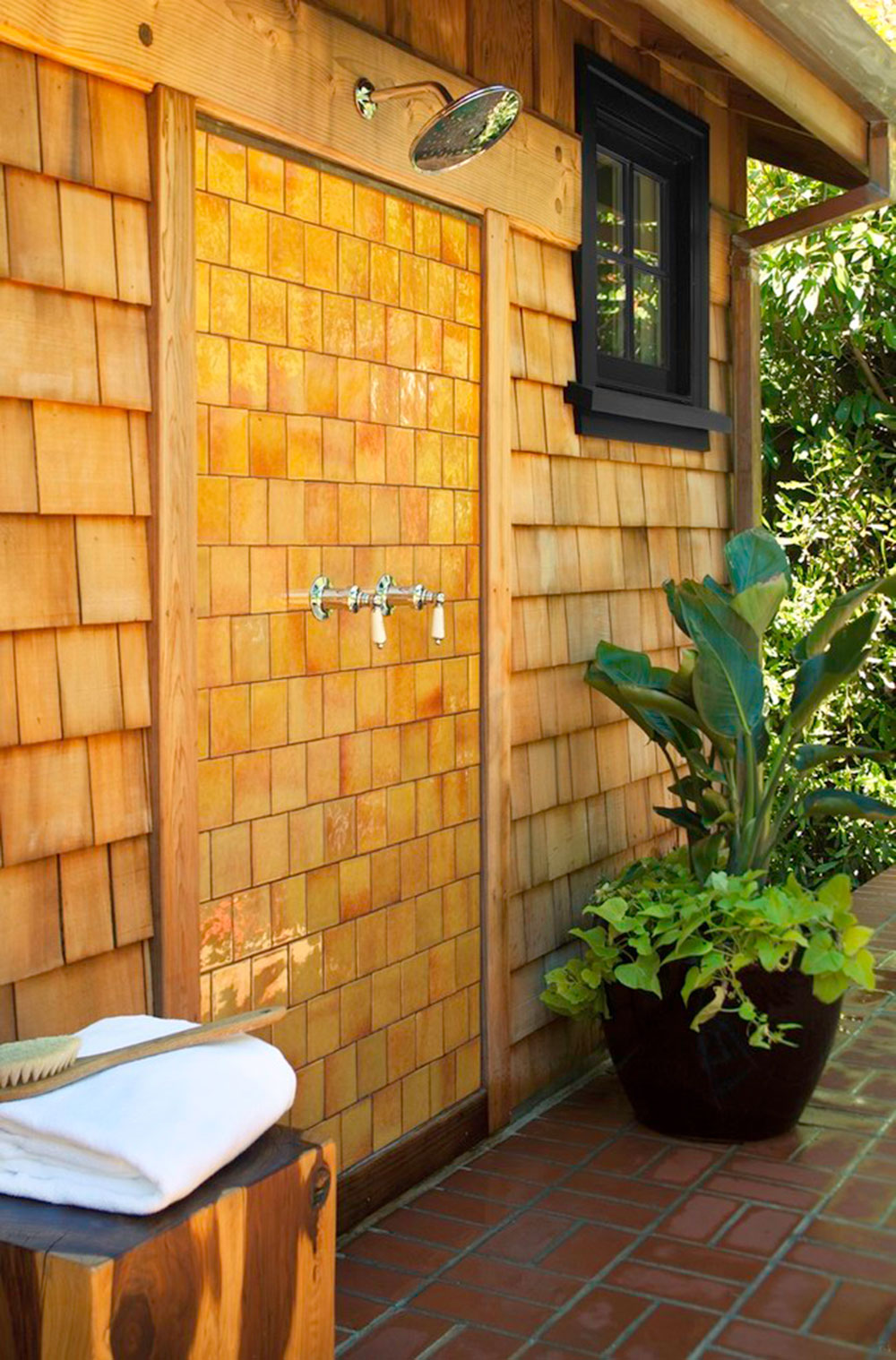 Mill-Valley-CA-by-Urrutia-Design Outdoor shower ideas to create an outdoor experience