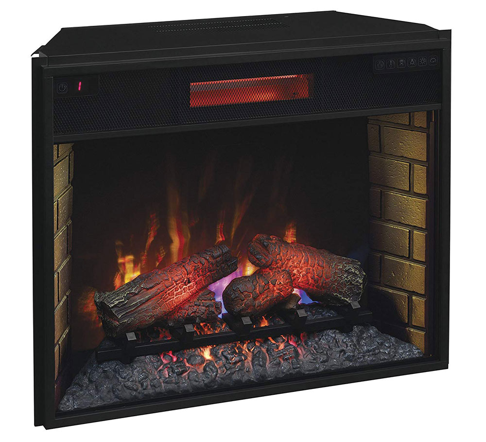 ClassicFlame-28II300GRA-Infrared-SpectraFire-Plus-Insert-with-Safer-Plug-28-Inch Searching for the best electric fireplace? Here are the best ones