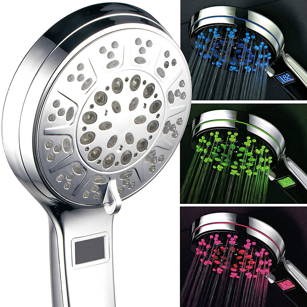 HotelSpa-All-Chrome-Handheld-Shower-Head The best led shower head options that you can find online
