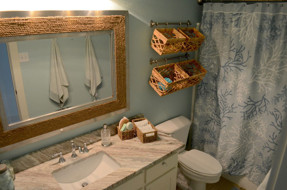 Possum-Kingdom-Lake-House-Remodel-by-Stephanie-Nix-Interiors Small bathroom shelf ideas to optimize your bathroom space