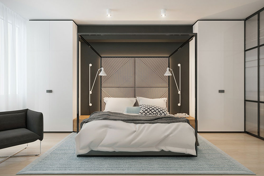 black-metal-four-poster-bed Innovative Interiors for Great Home Ideas