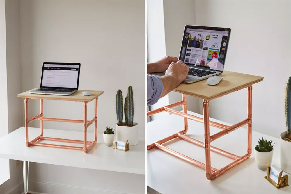 DIY-Desk-Riser Using a desk for a small space and the options that you can try