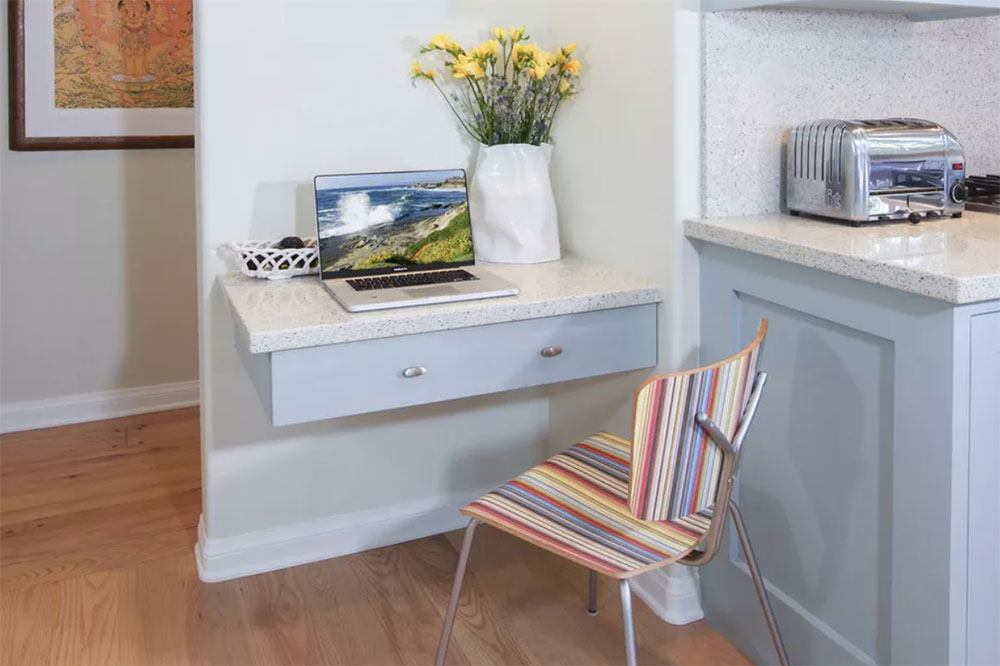 Floating-Drawer Using a desk for a small space and the options that you can try