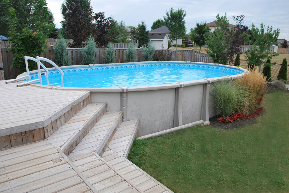 Above Ground Pool Ideas That You Can, Backyard Landscaping With Above Ground Pool