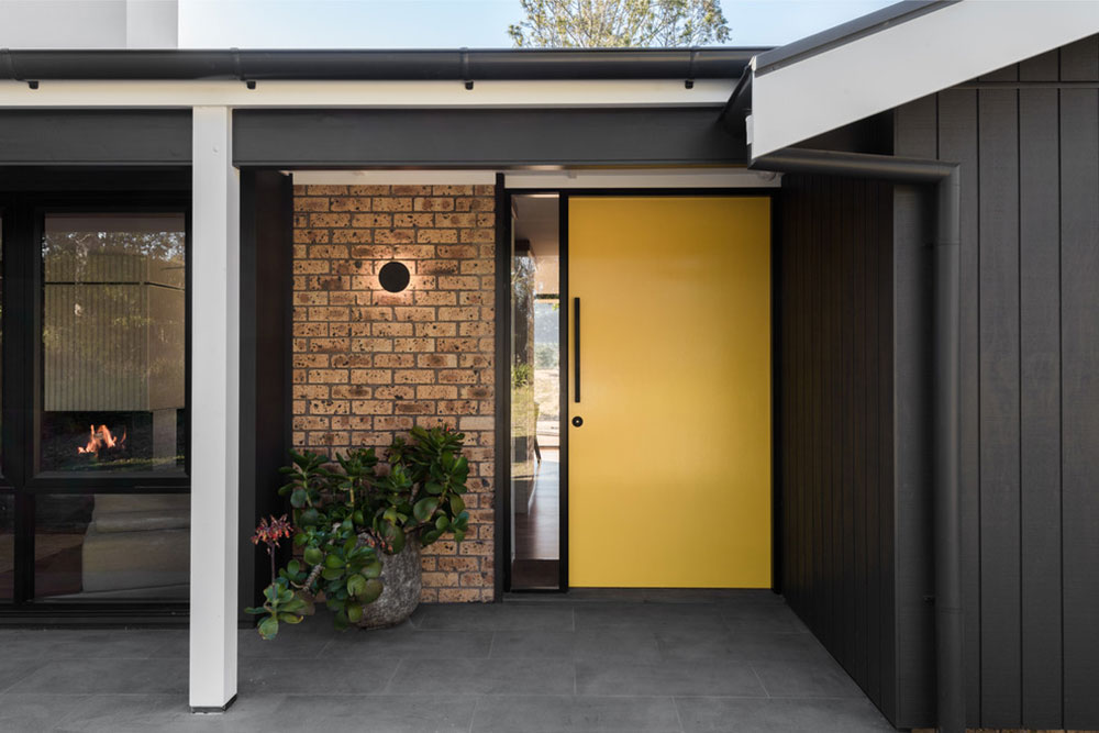 Mountview-by-Benedict-Design Yellow front door ideas for a vivid house entrance