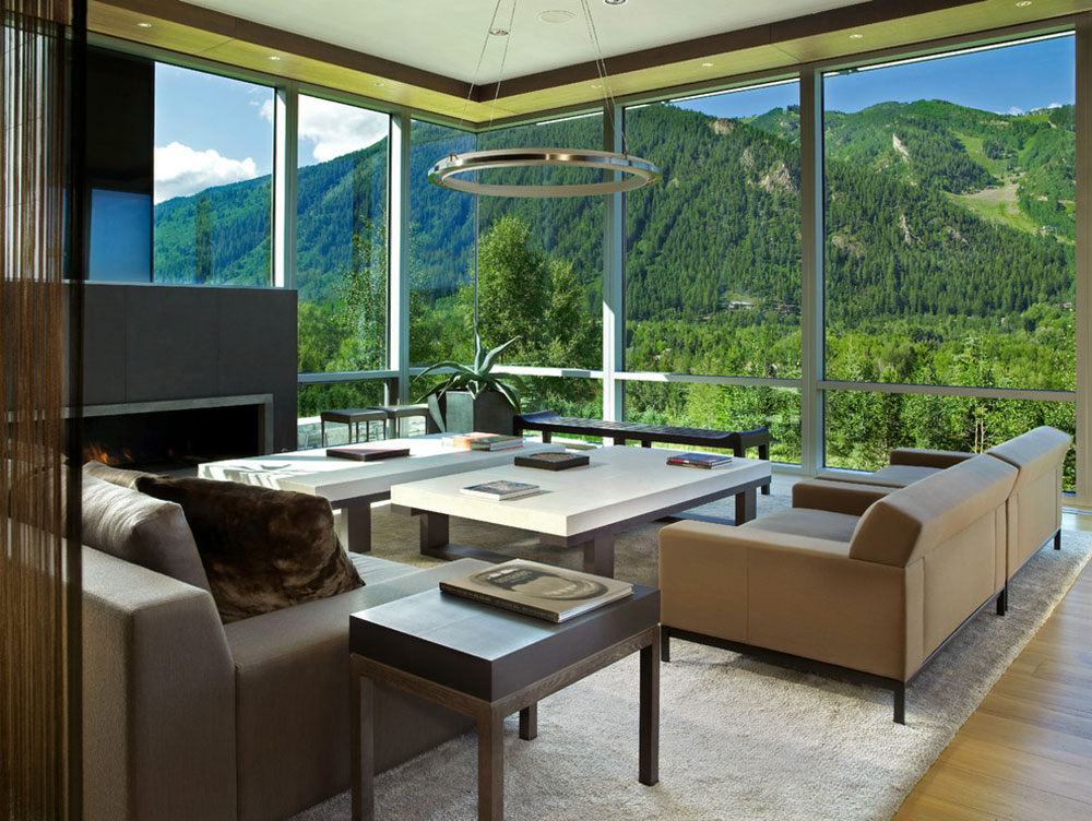 Aspen-Residence-by-Zone-4-Architects-LLC How to decorate a room with floor to ceiling windows