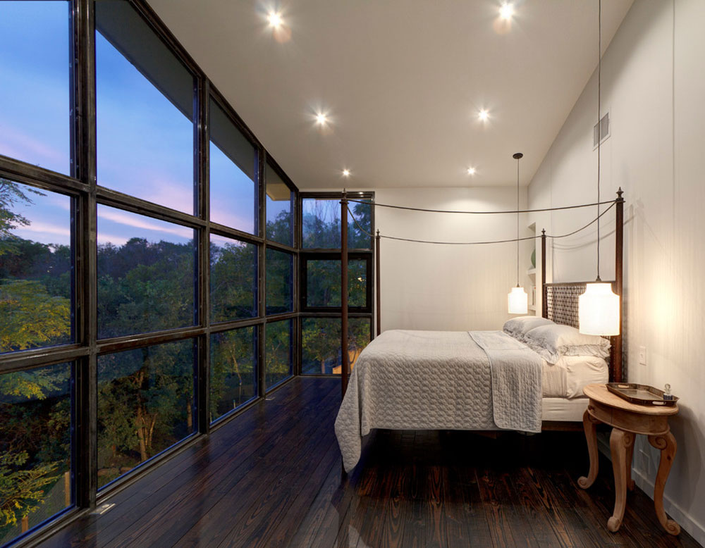 Bouldin-Creek-Residence-by-Restructure-Studio How to decorate a room with floor to ceiling windows
