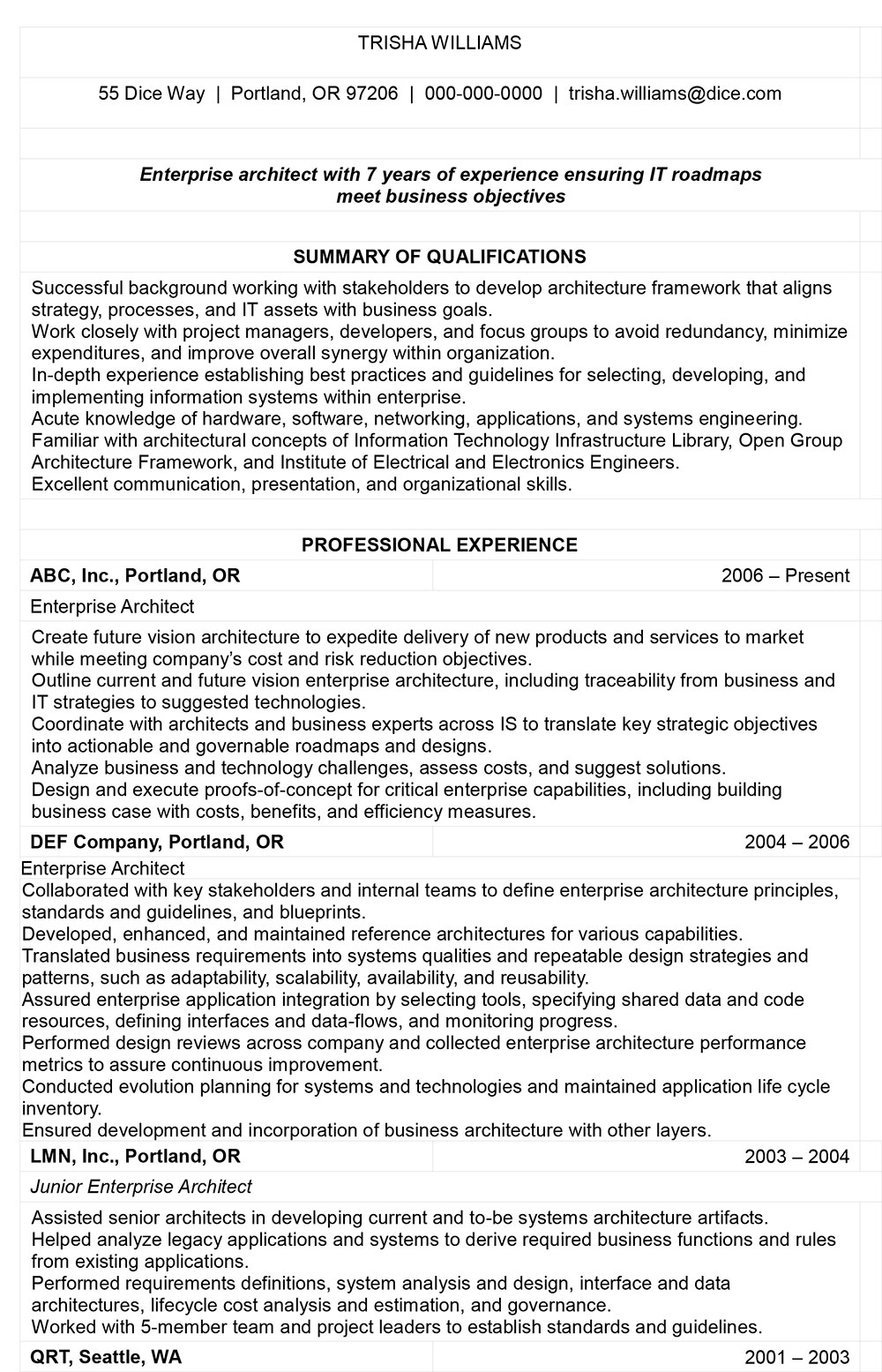 Enterprise-Architecture-Resume-1 The architecture resume that gets you hired (Templates included)