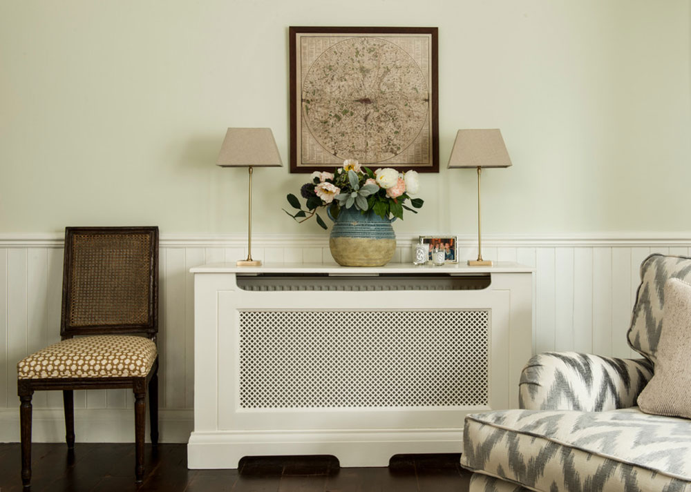 Fulham-Garden-Flat-by-Lisette-Voute-Designs What Radiator Covers to use to blend in with your Home Décor