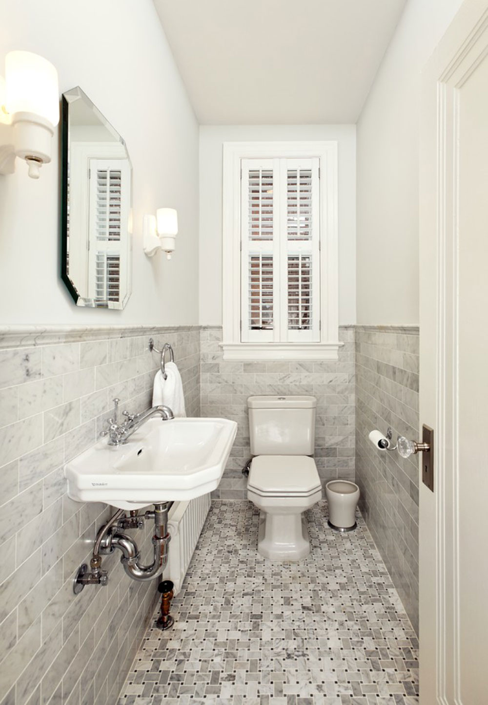 Small-Powder-Bath-by-Four-Brothers-LLC Half bathroom ideas you should apply in your house
