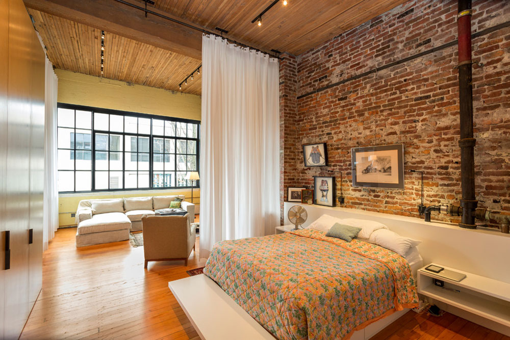 Urban-Loft-by-Crescent-Builds Bedroom curtain ideas to try in your room when decorating