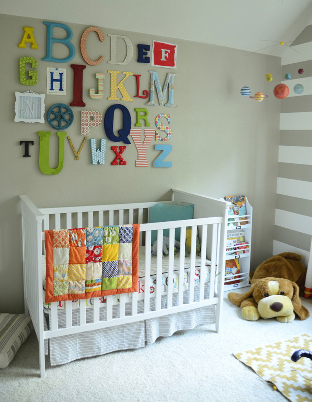 Alphabet-Wall-Art-by-nessadee Toddler room ideas to make the best room possible for your child
