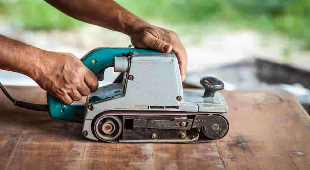 belt-sander How to sand a deck (The guide you should follow)