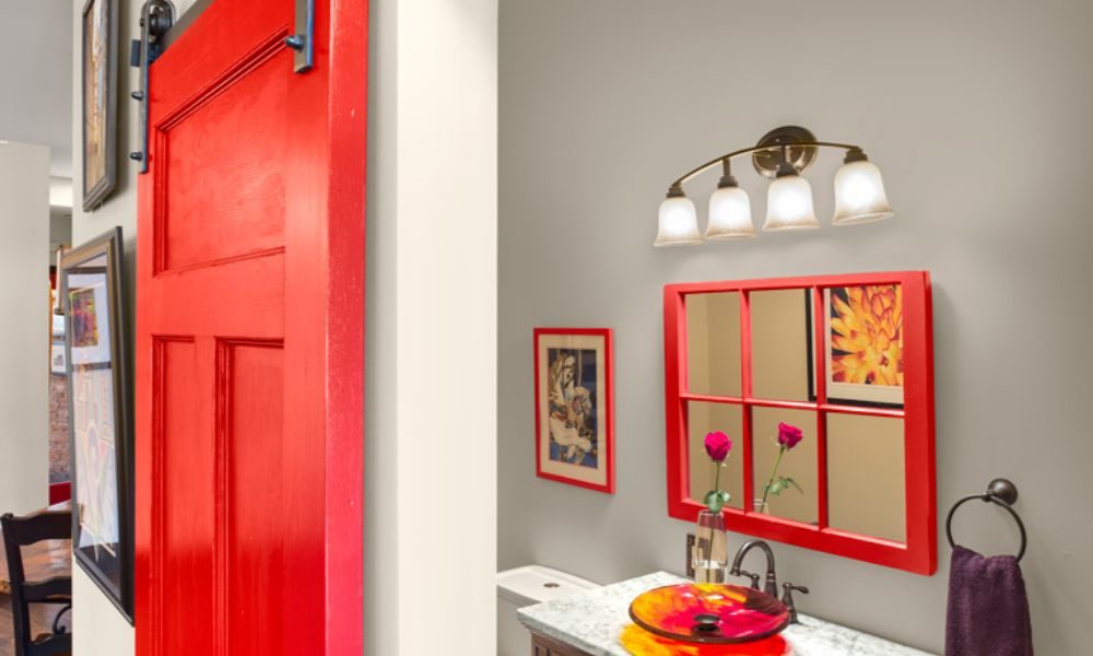 bright-painted-1000x600 Modern bathroom door ideas to try in your house in the near future