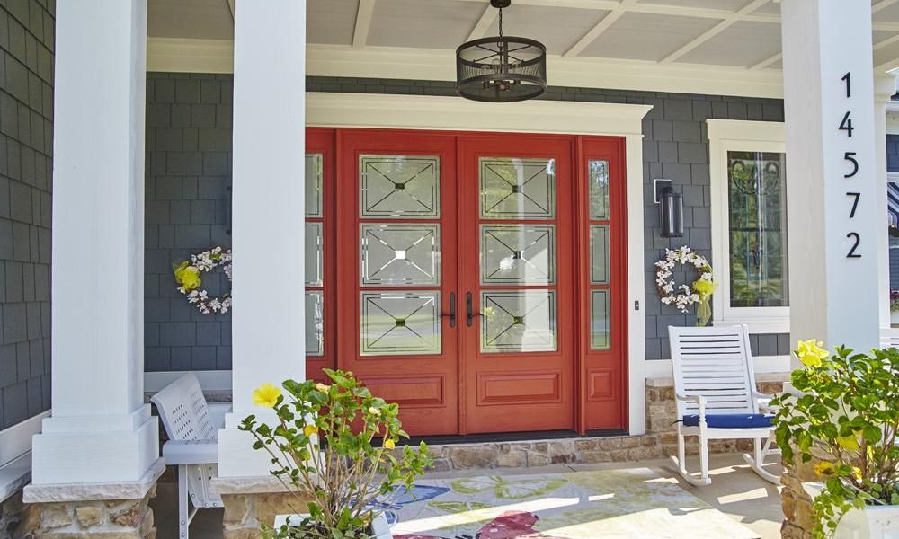 double-1000x600 Farmhouse front door ideas that are simple and inspiring