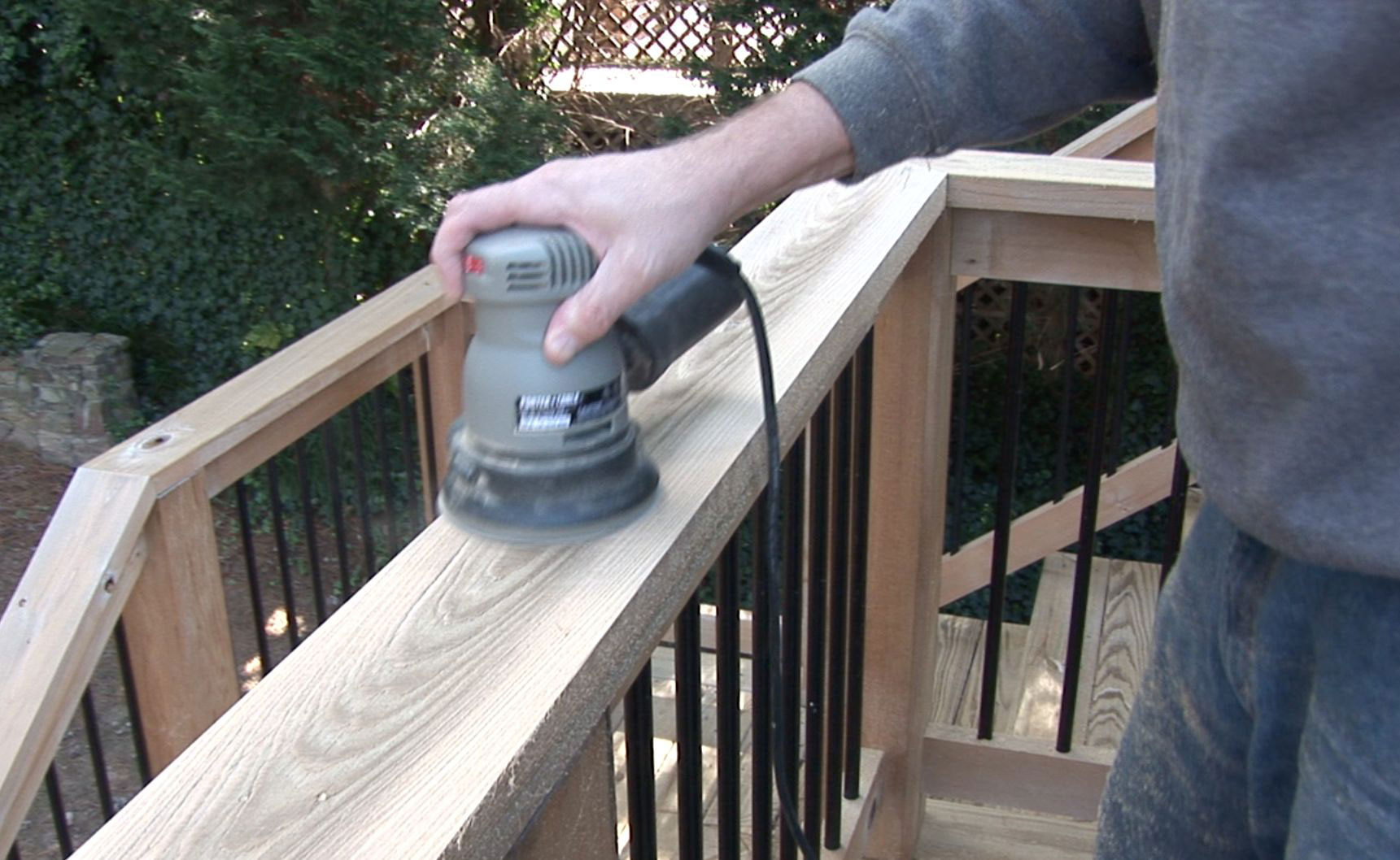 railing How to sand a deck (The guide you should follow)