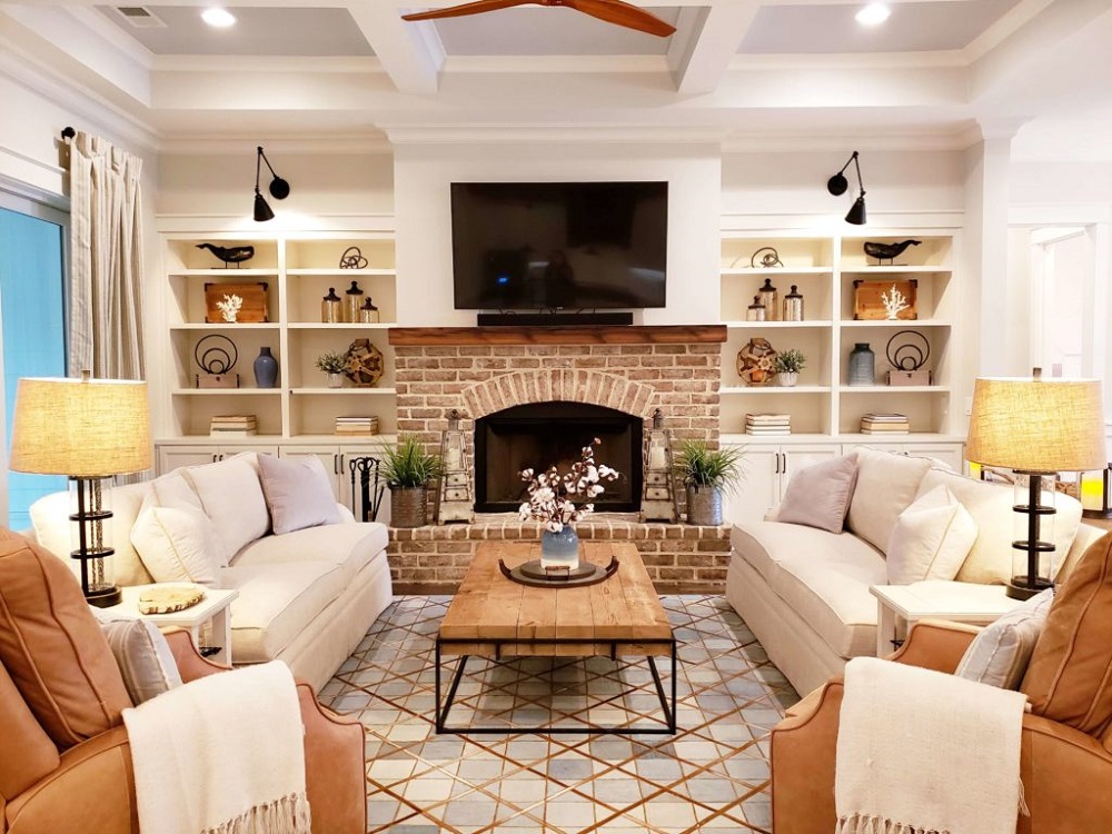 bf10-1 How to do a stunning brick fireplace makeover
