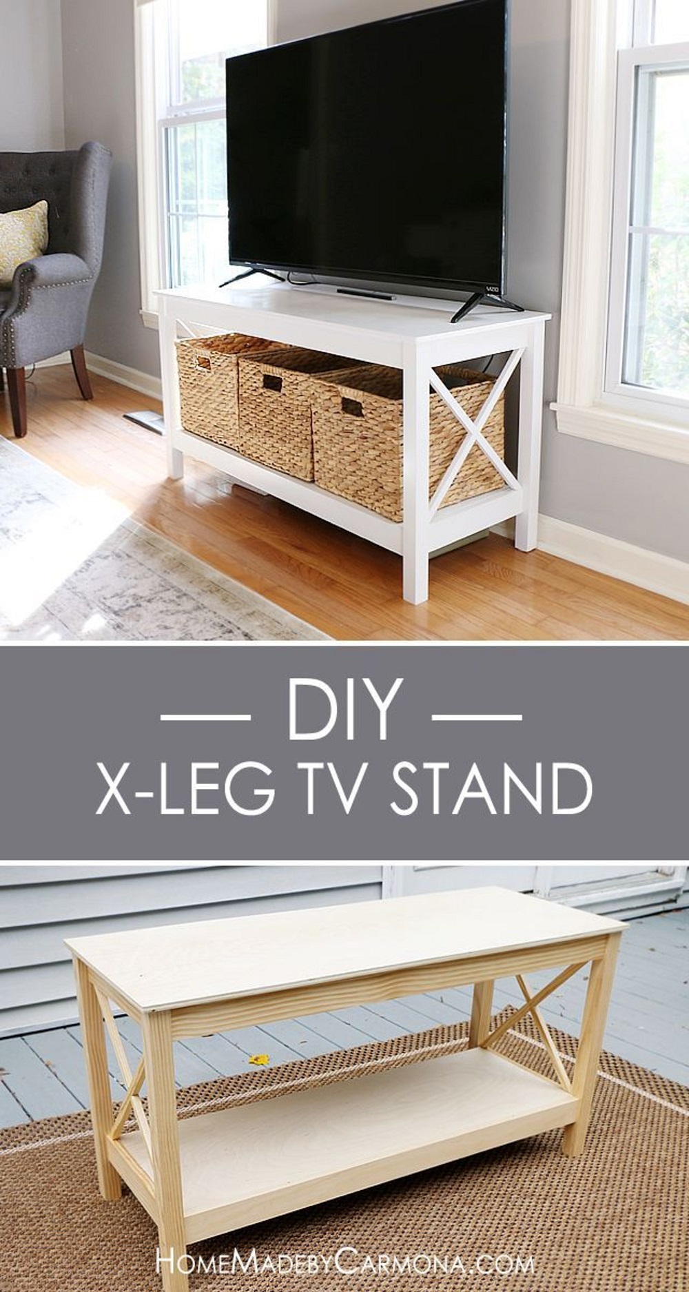 pix4-7 DIY TV stand ideas and examples, you could set up in your home