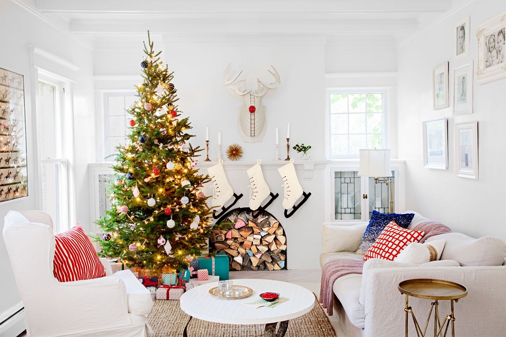 t3-138 Christmas living room decorations you must try in the holiday season