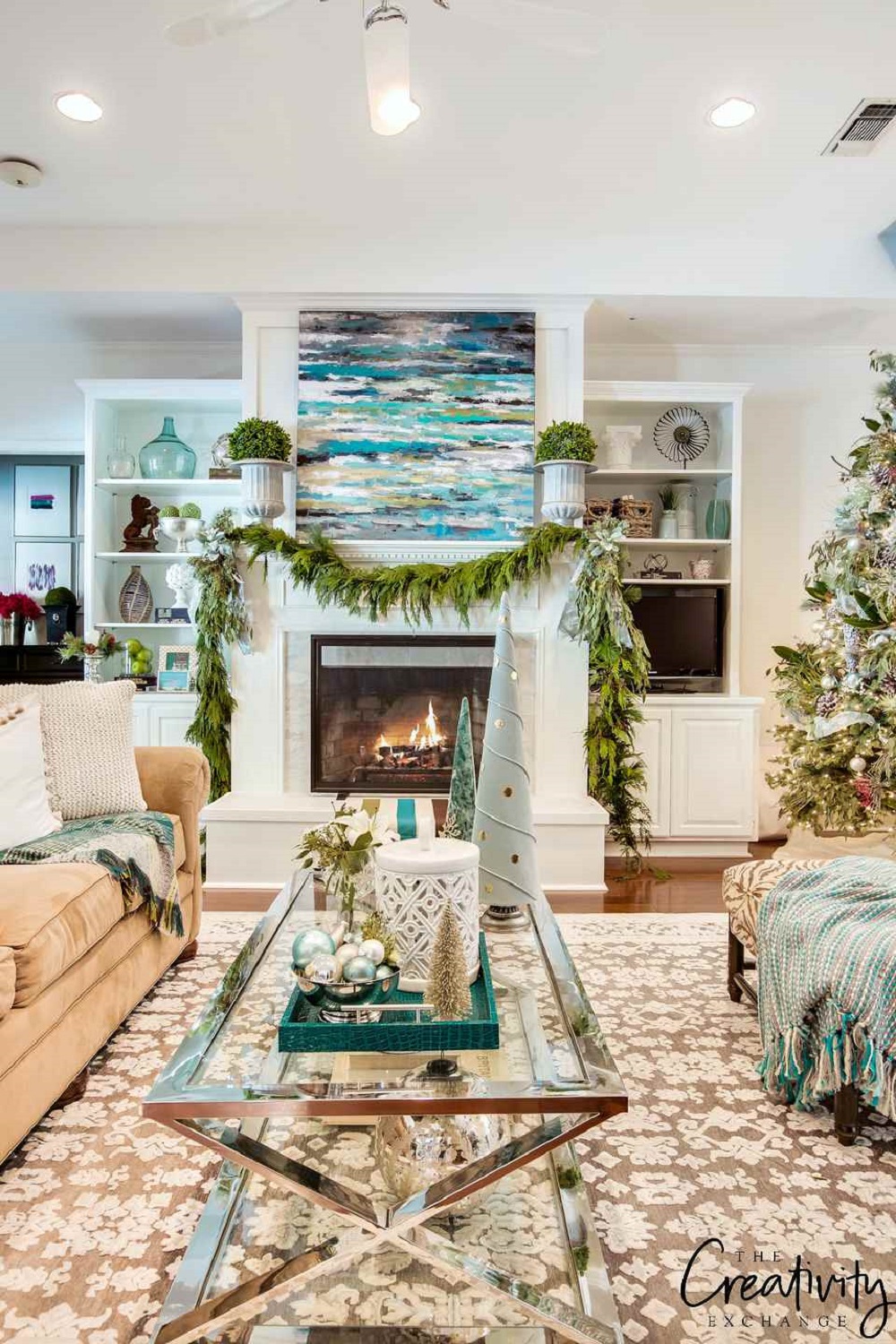 t3-151 Christmas living room decorations you must try in the holiday season