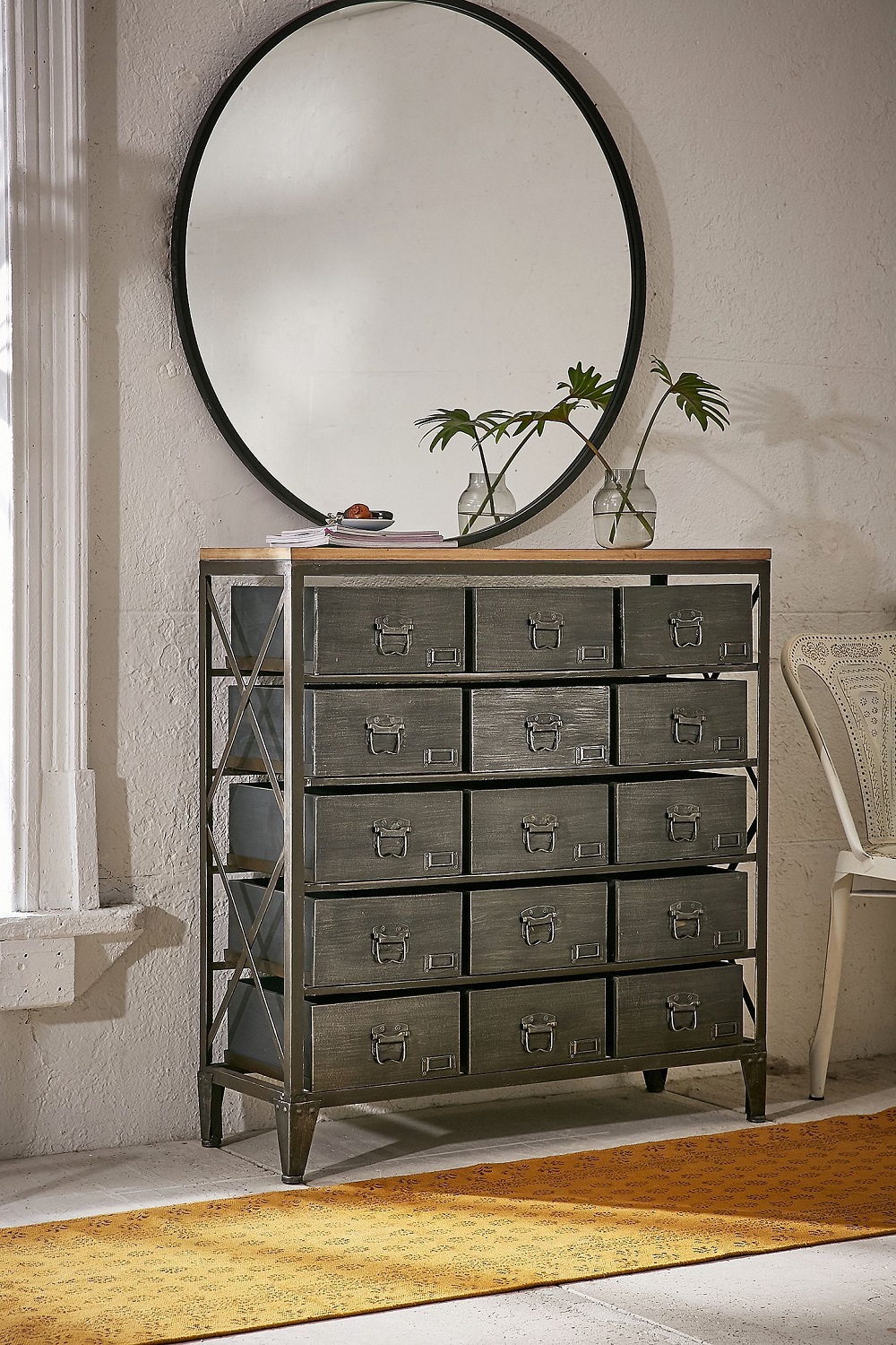 t3-64 How to use a vintage apothecary cabinet in your home décor