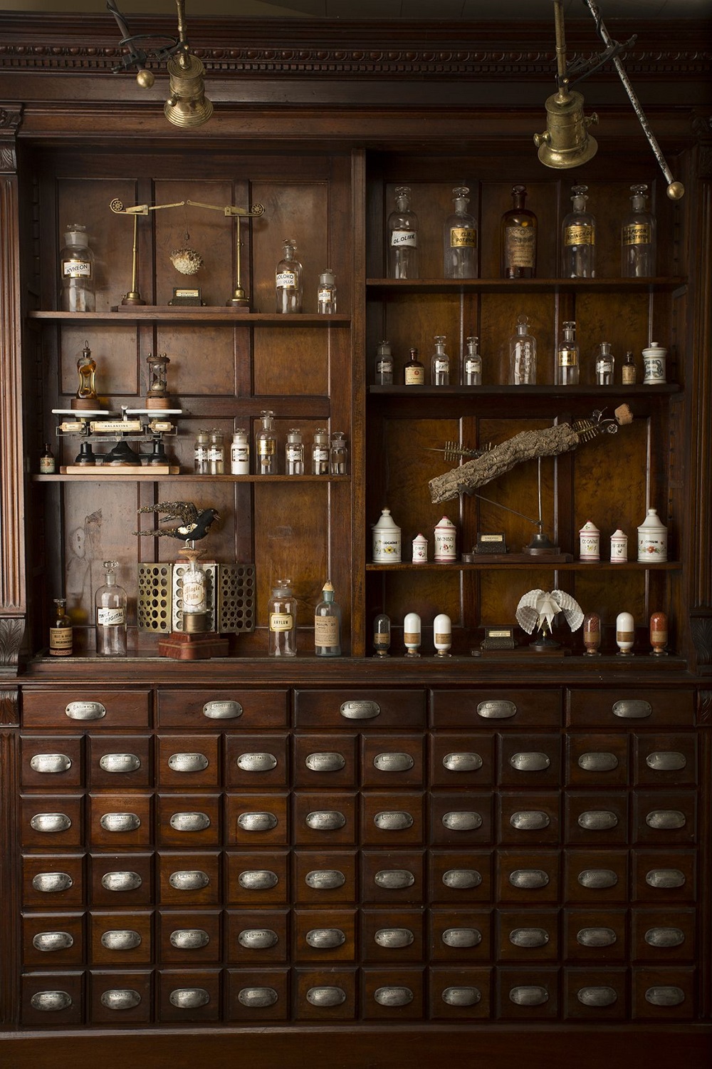 t3-69 How to use a vintage apothecary cabinet in your home décor