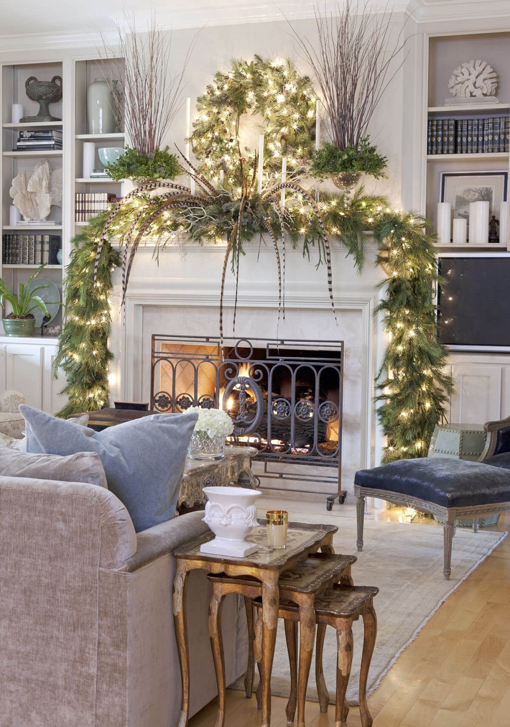 t4-6 Christmas living room decorations you must try in the holiday season