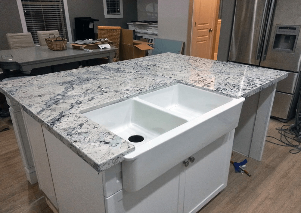 t7-1-1 White ice granite countertops, inspiration and tips for using them
