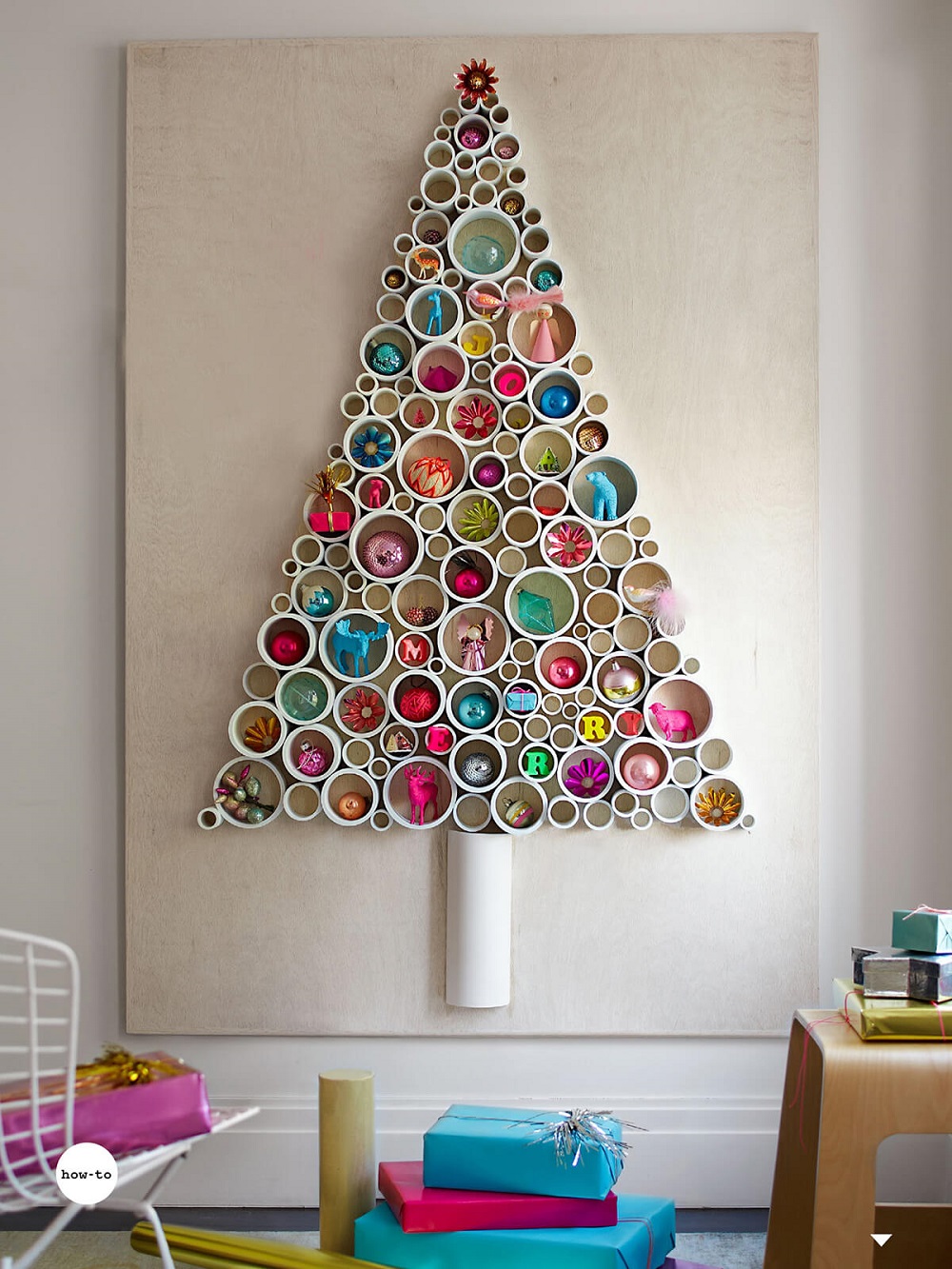 t3-39 Unconventional Christmas tree ideas you can use in your living room