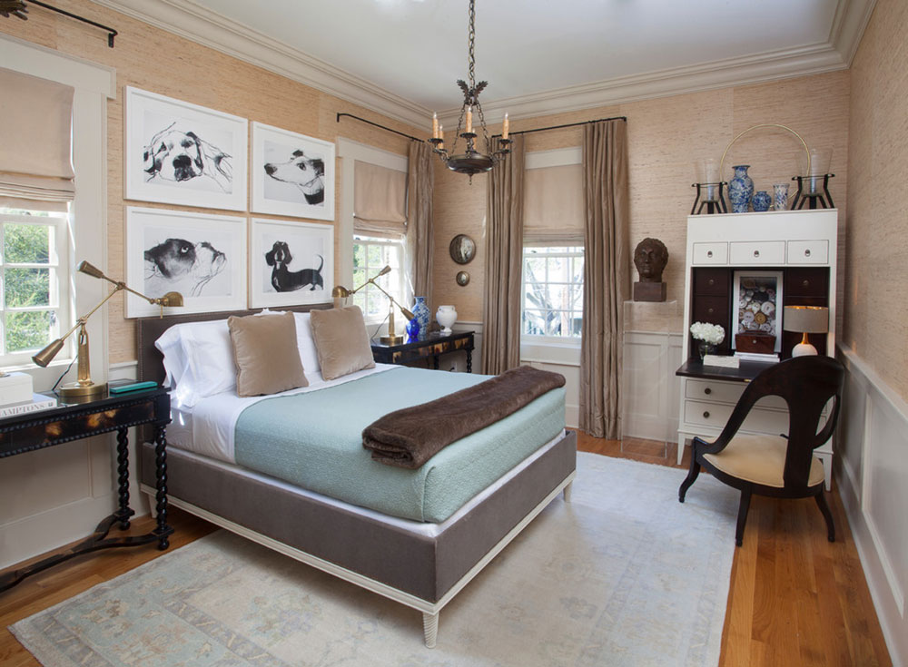CLEAN-TRADITIONAL-by-TY-LARKINS-INTERIORS How to arrange a small bedroom with a queen bed