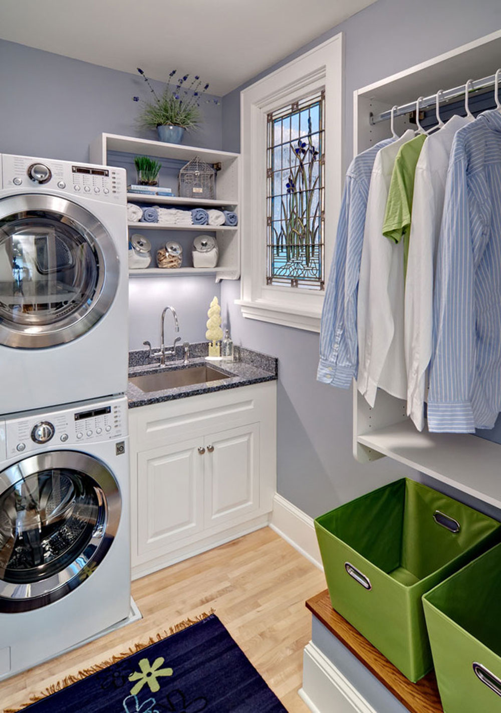 ASID-Showcase-House-Laundry-by-Crystal-Kitchen-Bath How to organize a laundry room? Some storage ideas
