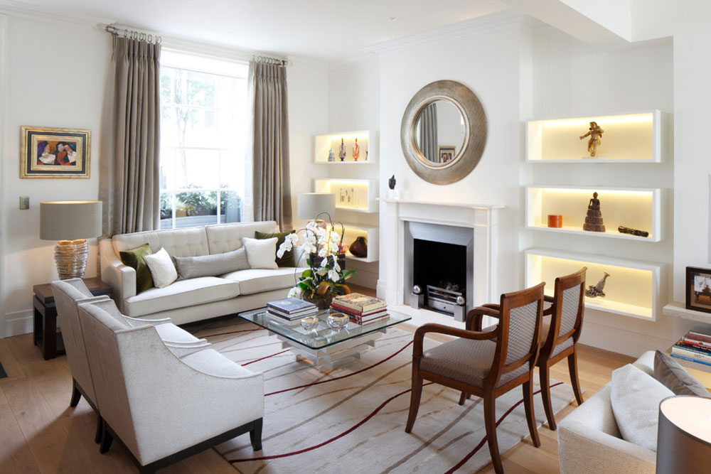 Chelsea-townhouse-by-Juliette-Byrne How to light a living room with no overhead lighting