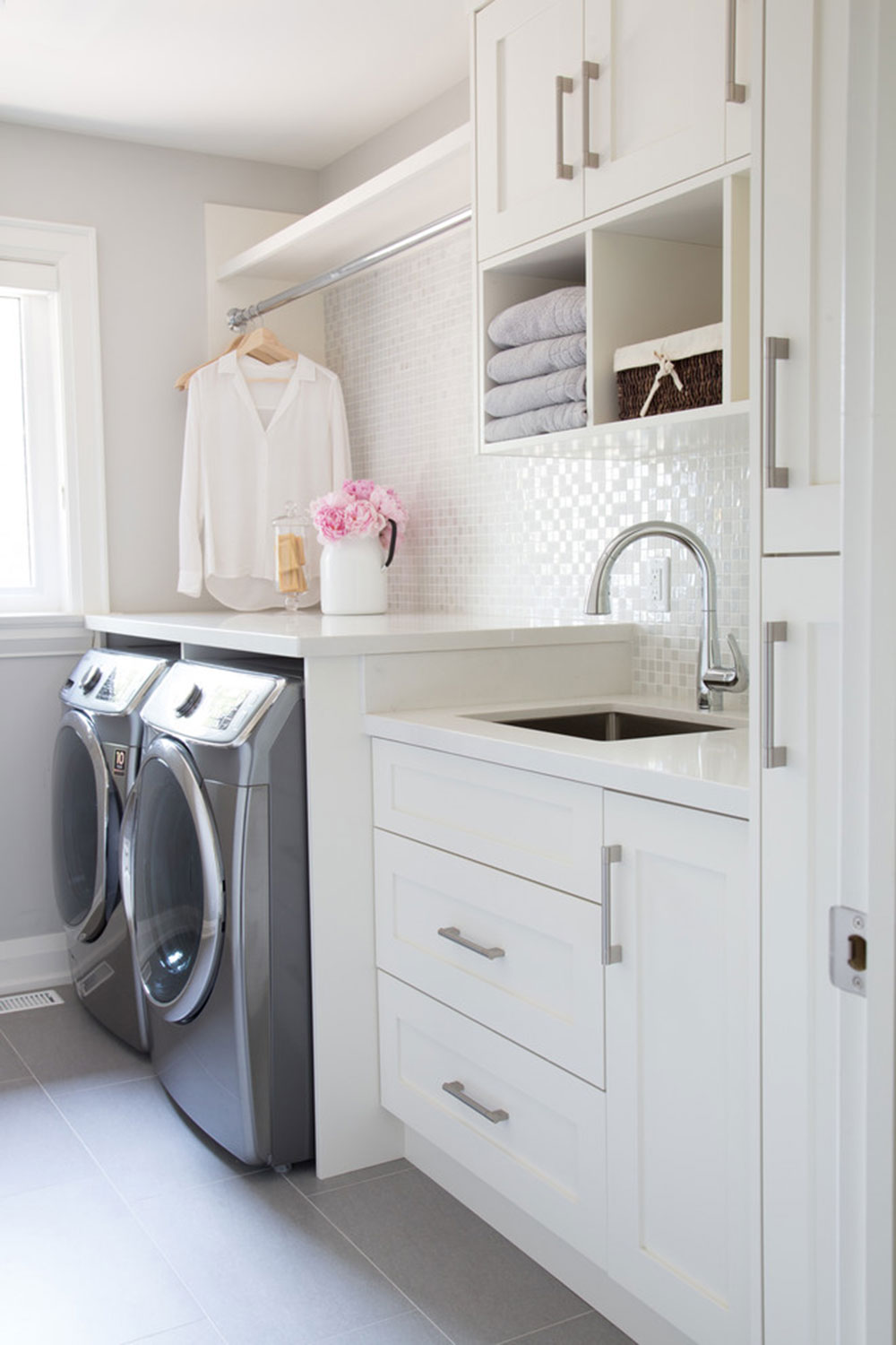 Courtsfield-Ave-by-barlow-reid-design How to organize a laundry room? Some storage ideas