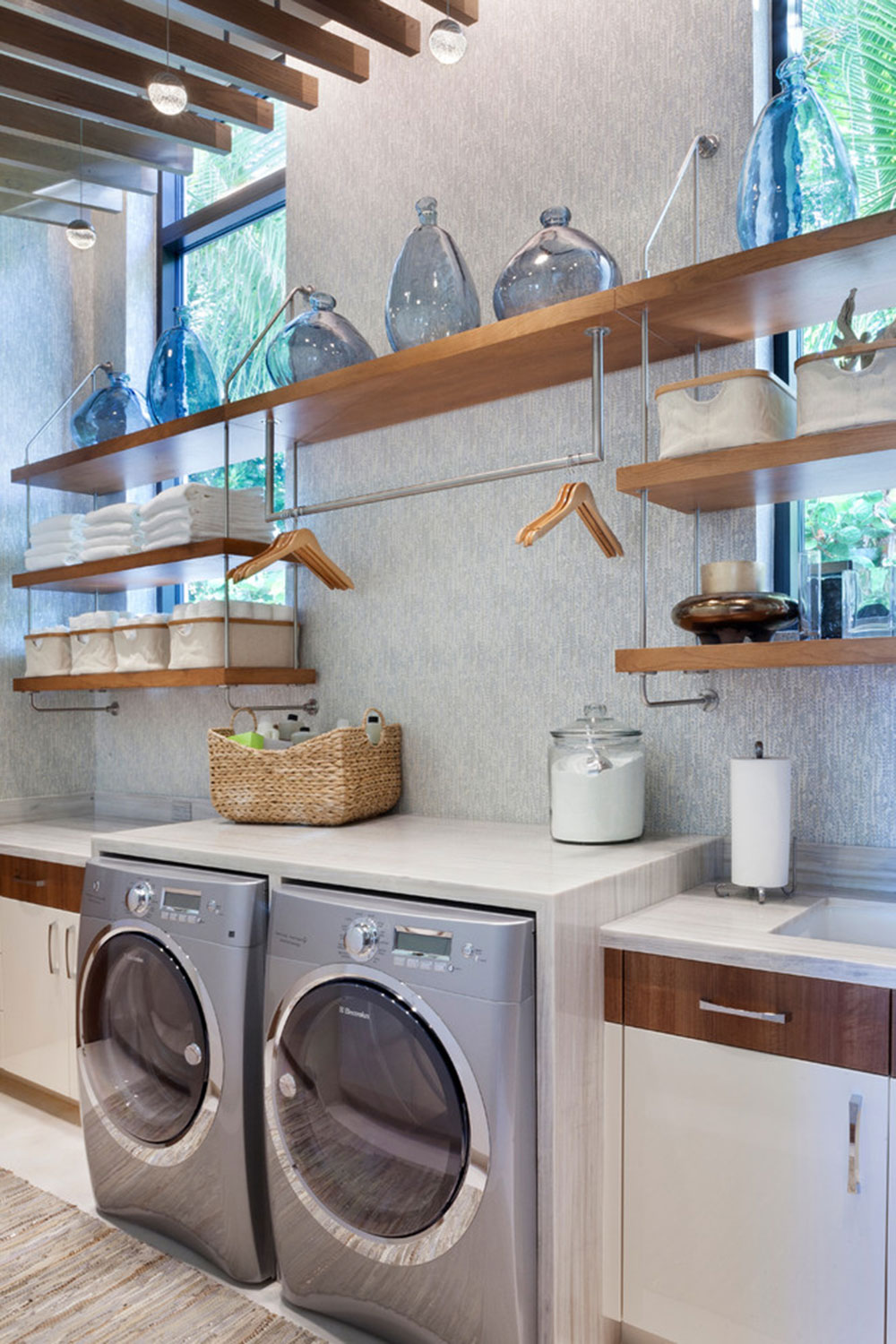 Ocean-Lane-Palm-Beach-by-Superior-Wood-Products How to organize a laundry room? Some storage ideas