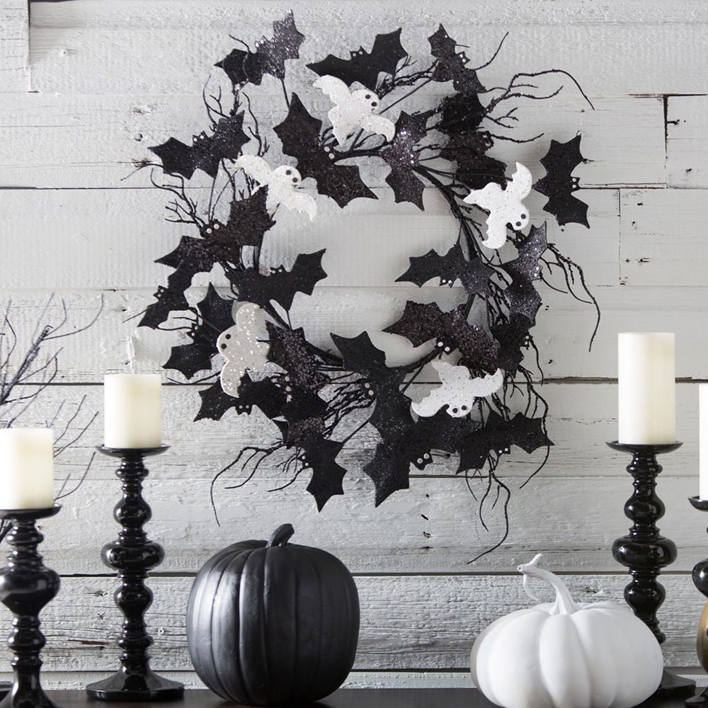 go-black Modern Halloween décor that you can try in your house