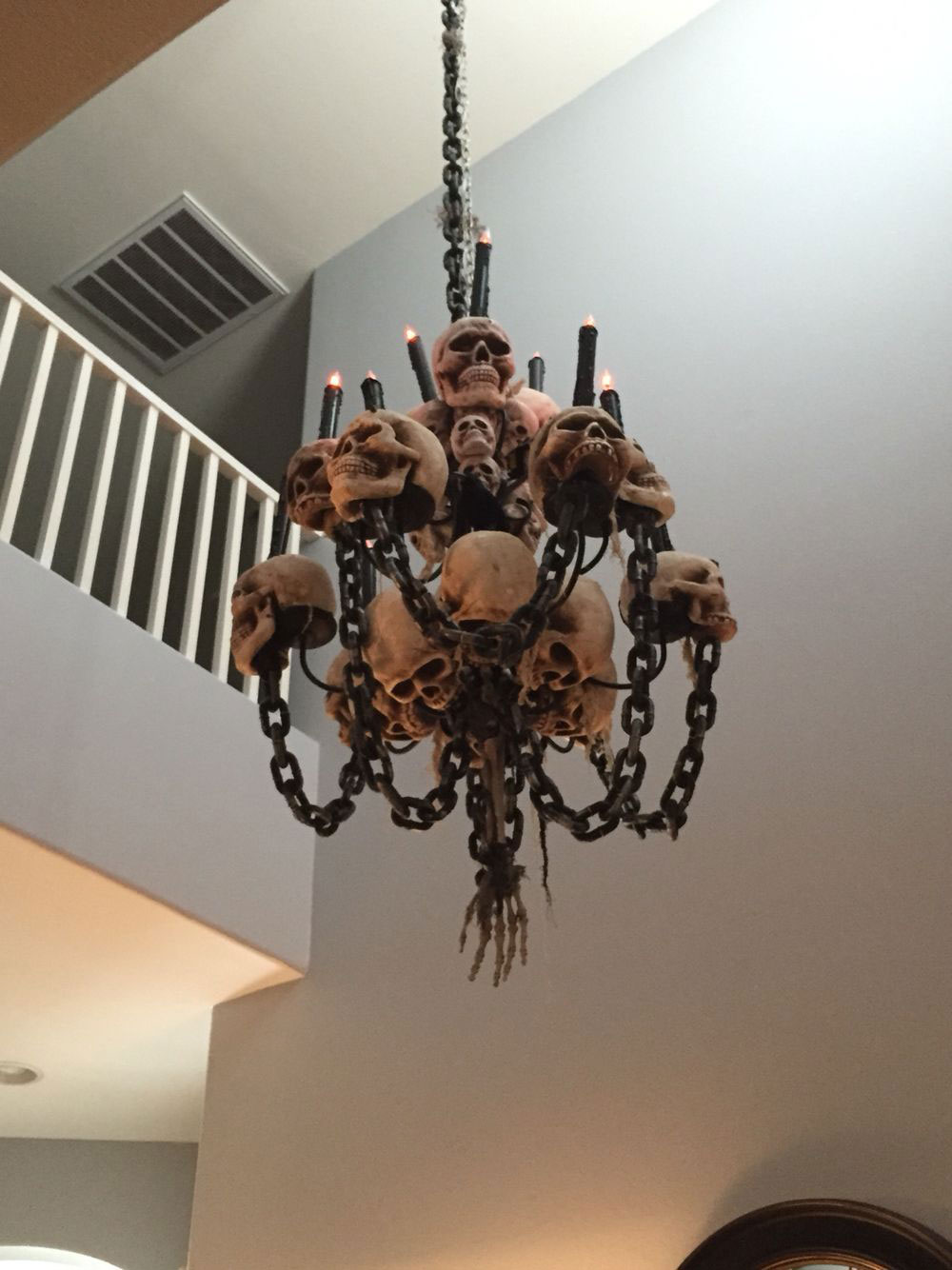 haloween-Chandelier Modern Halloween décor that you can try in your house