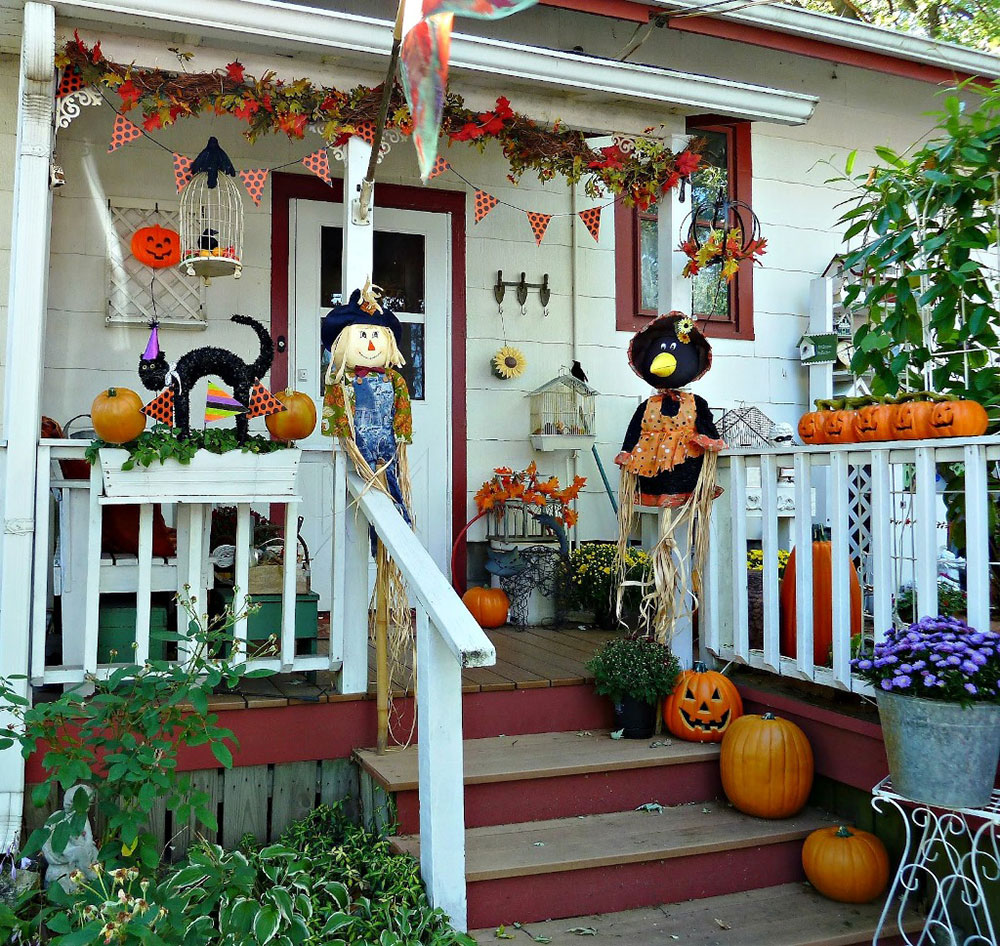 haloween-front-porch Modern Halloween décor that you can try in your house