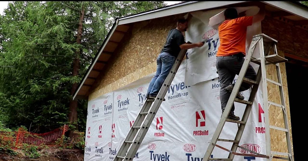 house-wrapper How to install house wrap properly and not mess it up