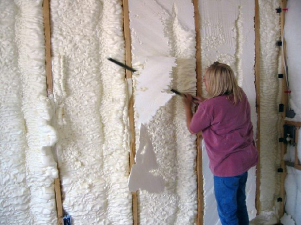 saw How to remove foam insulation quickly and with no problems