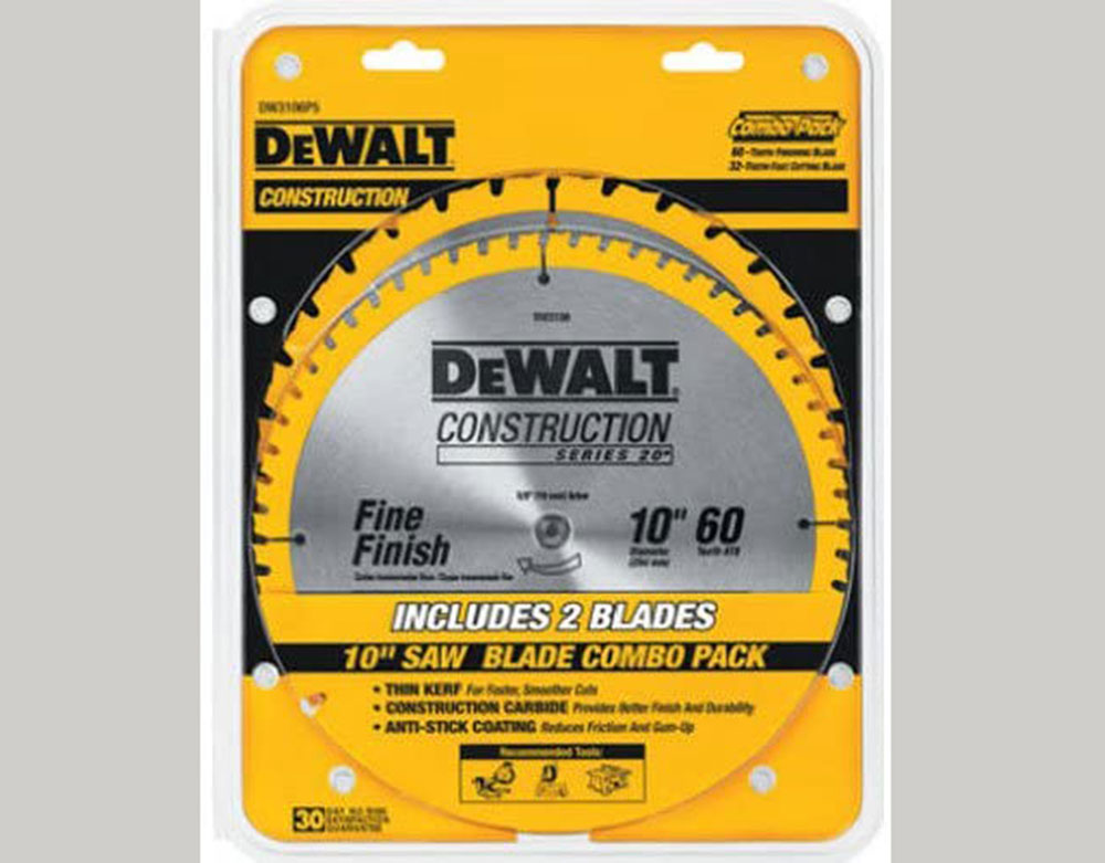 DEWALT-DW3106P5-60-Tooth How to cut laminate countertop and what circular saw blade to use