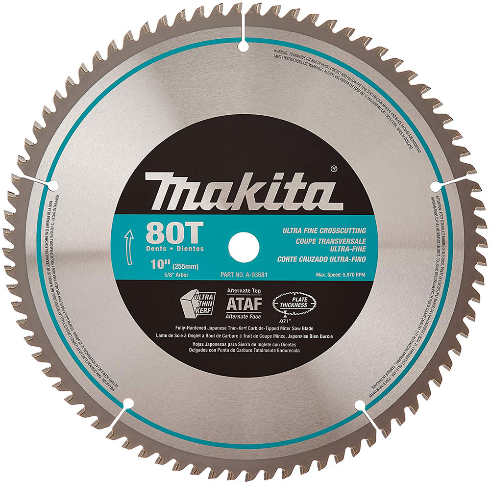 Makita-A-93681-10-Inch-80-Tooth How to cut laminate countertop and what circular saw blade to use
