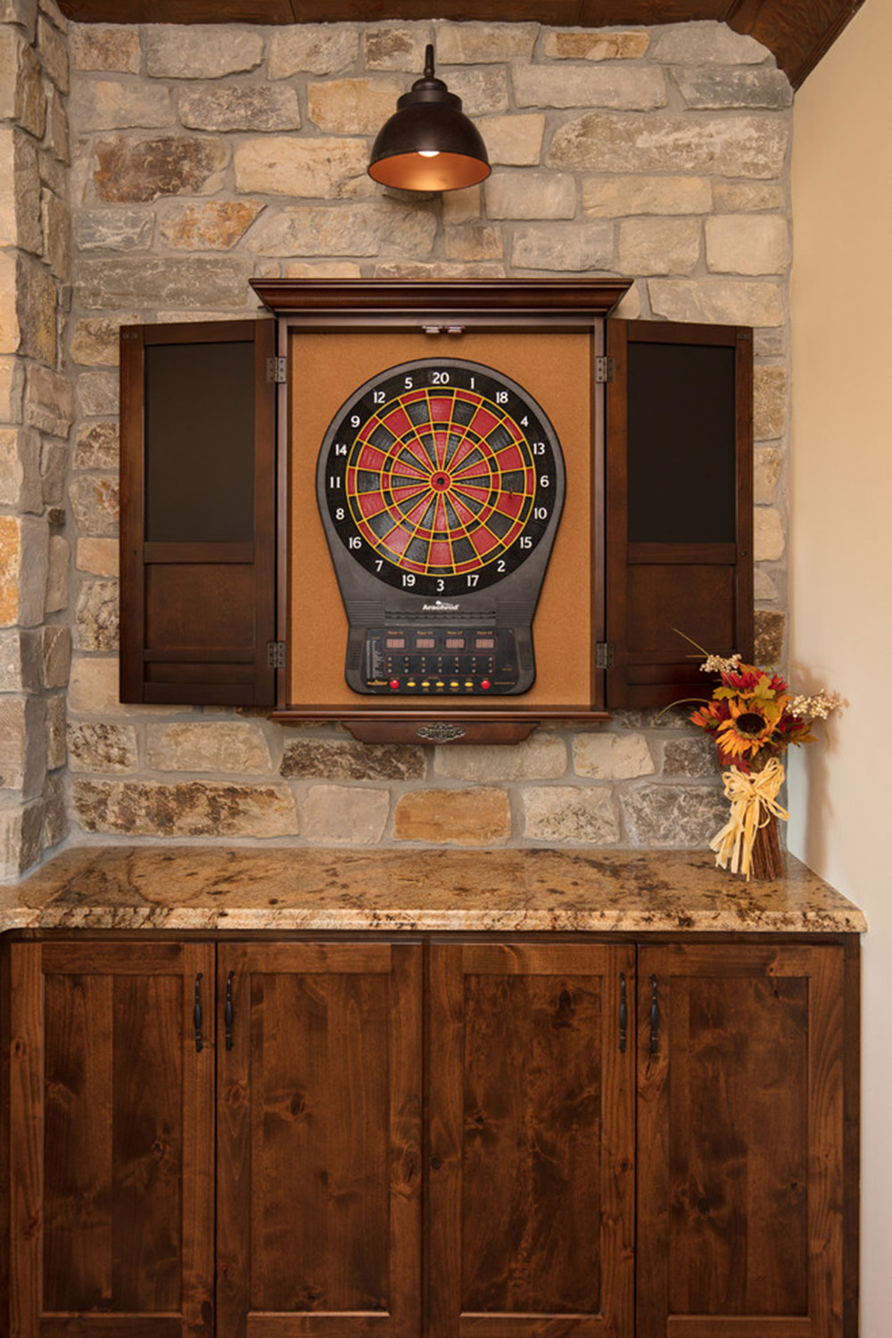 Maple-Lake-Game-Room-by-Plekkenpol-Builders-Inc What to do with old kitchen cabinets (repurposed cabinets ideas)