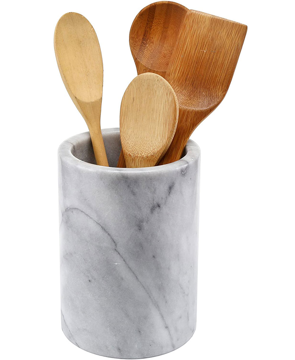 Marble-Kitchen-Utensil-Holder What's the best kitchen utensil holder out there?