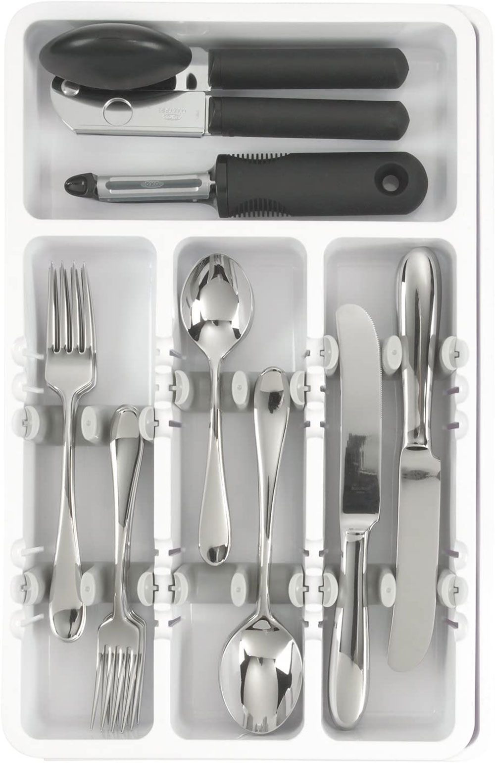 OXO-Good-Grips-Expandable-Utensil-Organizer-White-A-classic-organizer What's the best kitchen utensil holder out there?