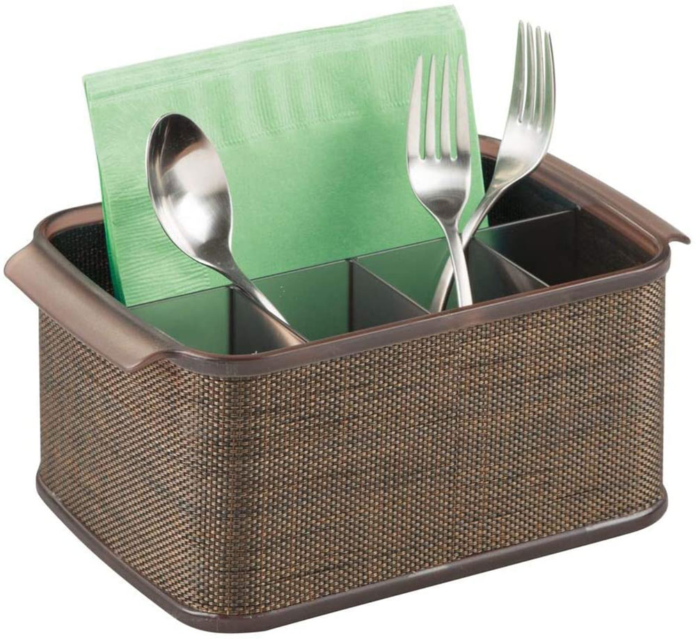 mDesign-Plastic-Cutlery-Storage-Organizer What's the best kitchen utensil holder out there?