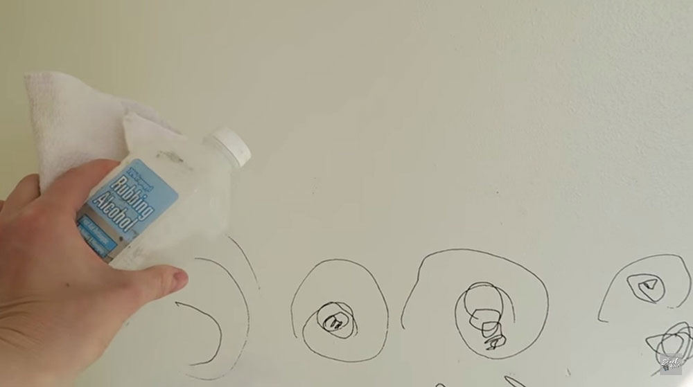 alcool How to get permanent marker off walls in a few steps