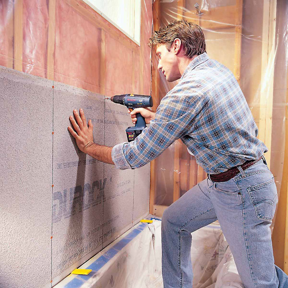 cement-board How to prepare shower walls for tile (Easy to follow guide)