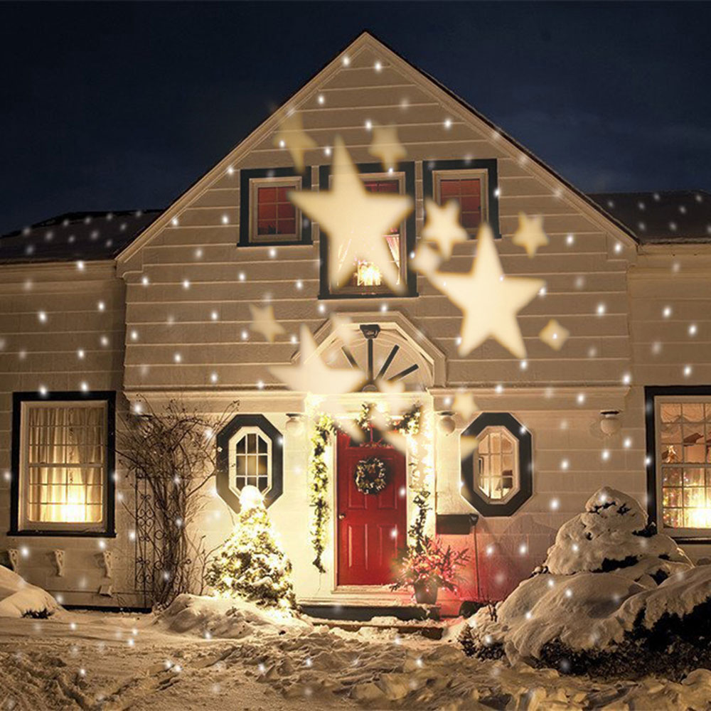 stars Outdoor Christmas lights ideas to use when decorating your house
